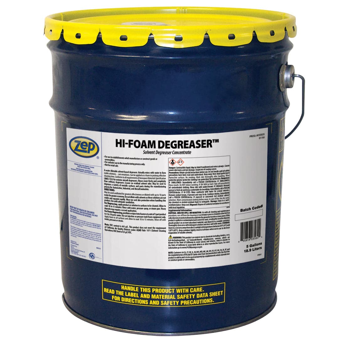 HI FOAM SOLVENT-BASED DEGREASER - 5 Gallon - Versa Solutions, LLC