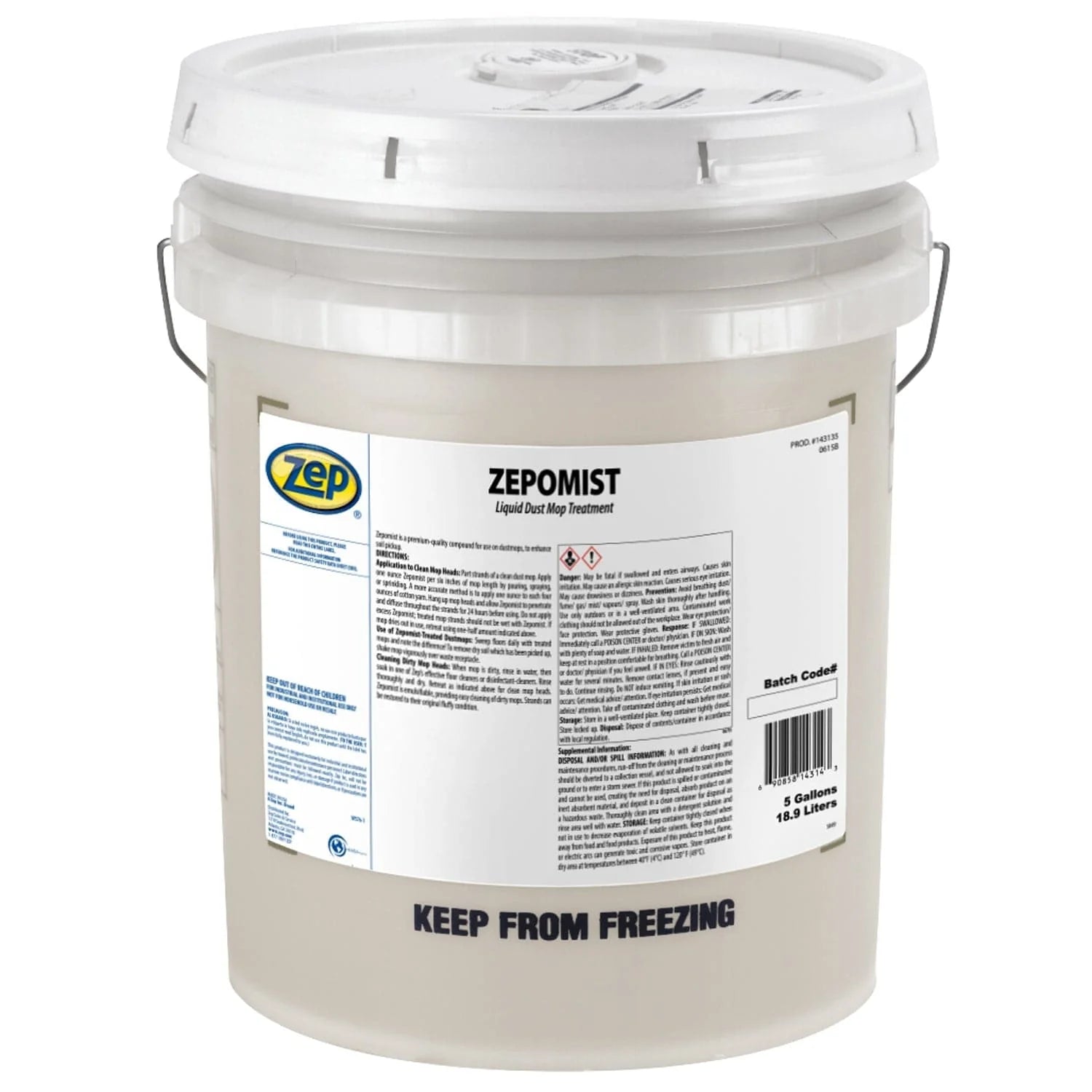 Zep-O-Mist Dust Mop Treatment - 5 Gallon - Versa Solutions, LLC