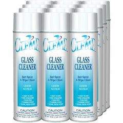 Claire Gleme Glass Cleaner - Ready-To-Use - 19 oz Can - 12 pack