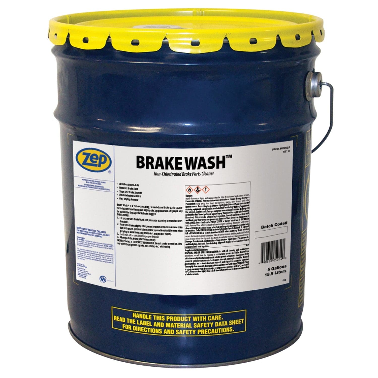Brake Wash Liquid Non-Chlorinated Brake Parts Cleaner - 5 Gallon - Versa Solutions, LLC