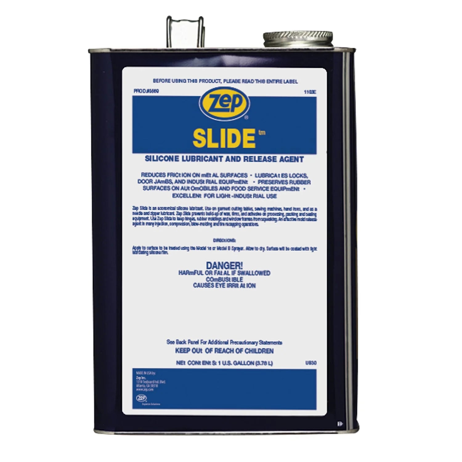 Slide Silicone Lubricant and Release Agent - 1 Gallon - Versa Solutions, LLC
