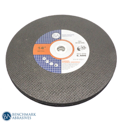 14" x 1/8" (5/32") x 1" T1 High Speed Gas Saw Wheel - 10 Pack