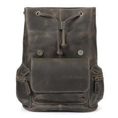 Valley Handcrafted Top Grain Leather Backpack - Chestnut
