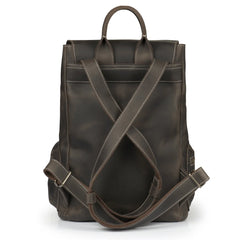 Valley Handcrafted Top Grain Leather Backpack - Chestnut