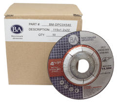 4-1/2" x .040 x 7/8" T27 Depressed Center Thin Cut-off Wheel - 25 pack