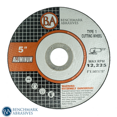 5" x .045 x 7/8" T1 Thin Cut-off Wheel for Aluminum - 25 pack