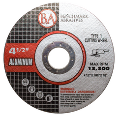 4-1/2" x .040 x 7/8" T1 Thin Cut-off Wheel for Aluminum - 25 pack