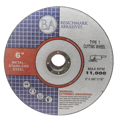 6" x .045 x 7/8" T1 Premium Thin Cut-Off Wheel - 25 pack