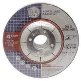 4-1/2" x 1/4" x 7/8" T27 Depressed Center Grinding Wheel - 25 pack