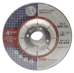 4-1/2" x 1/4" x 7/8" T27 Depressed Center Grinding Wheel - 25 pack
