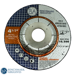 4-1/2" x 1/8" x 7/8" T27 Pipeline Wheel - 25 Pack