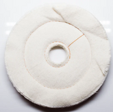 6" x 1/2" x 1" Flannel Cushion Sewn Buffing Wheel