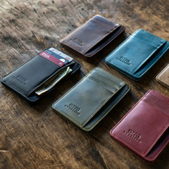 Top Grain Leather Wallet, Card Holder, Unisex (color options available)