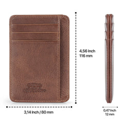 Top Grain Leather Wallet, Card Holder, Unisex (color options available)