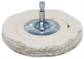 4" x 1/4" Mandrel - Flannel Cushion Sewn Buffing Wheel