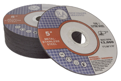 5" x .045 x 7/8" T1 Premium Thin Cut-Off Wheel - 25 pack