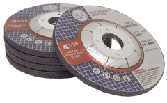 4-1/2" x 1/4" x 7/8" T27 Depressed Center Grinding Wheel - 25 pack