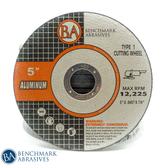 5" x .045 x 7/8" T1 Thin Cut-off Wheel for Aluminum - 25 pack