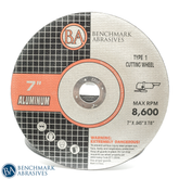 7" x .045" x 7/8" T1 Thin Cut-off Wheel for Aluminum - 25 pack