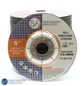 5" x .045" x 7/8" T27 Cutting Wheel Wheel - 25 Pack