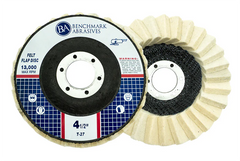 4-1/2" x 7/8" T27 Felt Polishing Flap Disc - 1 Piece