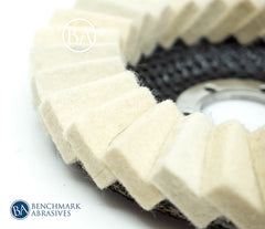 4-1/2" x 7/8" T27 Felt Polishing Flap Disc - 1 Piece