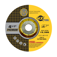 4-1/2" x .040 x 7/8" T27 High Performance 4X Ceramic Cutting Wheels