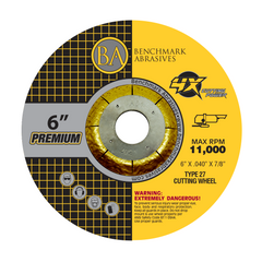 6" x .040 x 7/8" T27 High Performance 4X Ceramic Cutting Wheels