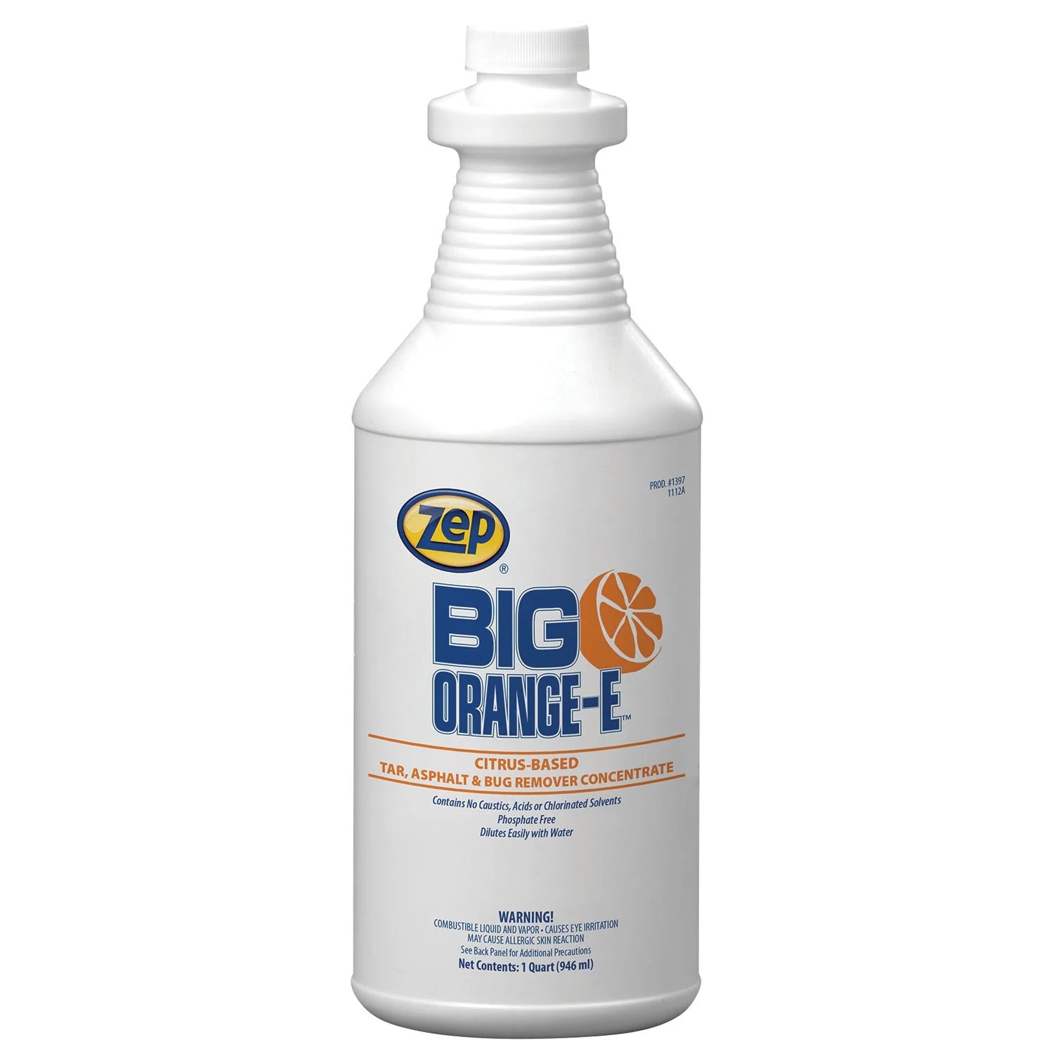 Big Orange-E NPE Free Citrus-Based Tar, Asphalt, & Bug Remover Concentrate - 32 oz. - Versa Solutions, LLC