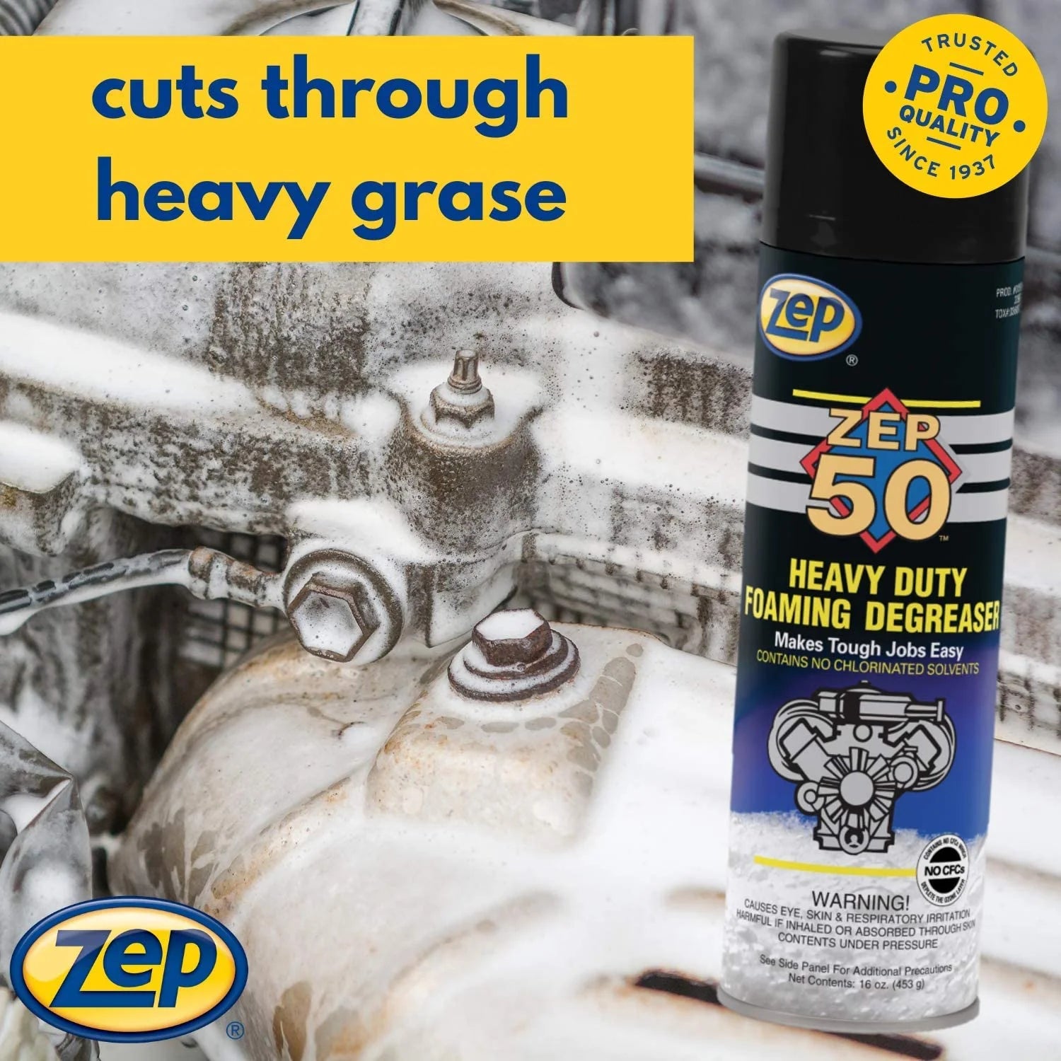 Zep 50 Heavy Duty Foaming Degreaser - 16 oz. - Versa Solutions, LLC