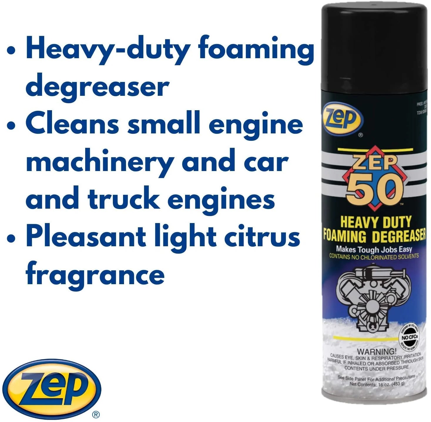 Zep 50 Heavy Duty Foaming Degreaser - 16 oz. - Versa Solutions, LLC