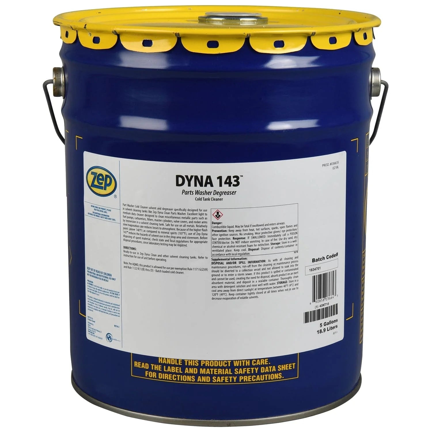 Dyna 143 Parts Washer Degreaser - 5 Gallon - Versa Solutions, LLC