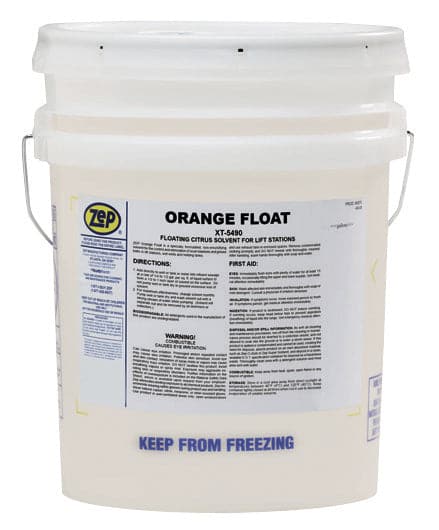 Orange Float XT-5490 Floating Citrus Solvent for Lift Stations - 5 Gallon - Versa Solutions, LLC