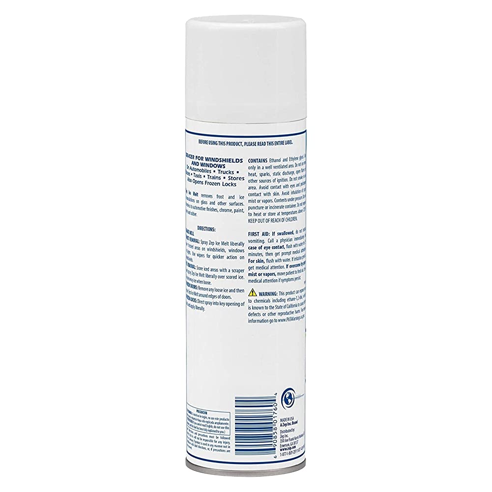 Ice Melt Aerosol De-Icer for Windshields and Windows - 20 oz. - Versa Solutions, LLC