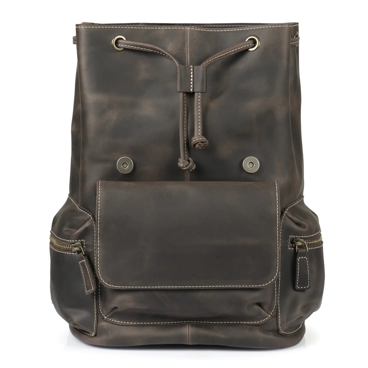 chestnut leather backpack Valley Handcrafted Top Grain Leather Backpack
