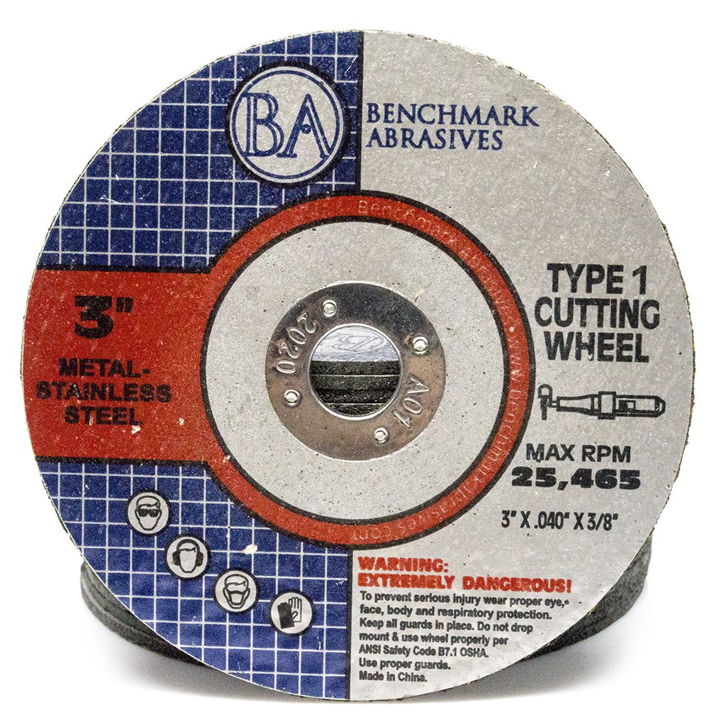 3" x .040" x 3/8" T1 Premium Thin Cut-off Wheel - 25 pack