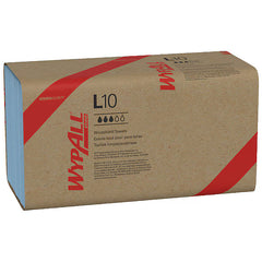 WypAll GeneralClean L10 Light Cleaning Towels (05123), Banded Dairy Wiper, Limited Use Towels, Blue