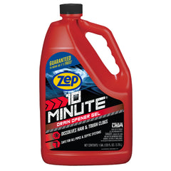 10 Minute Drain Opener Gel - 1 Gallon - Commercial Strength, Fast Acting and Safe For All Pipes