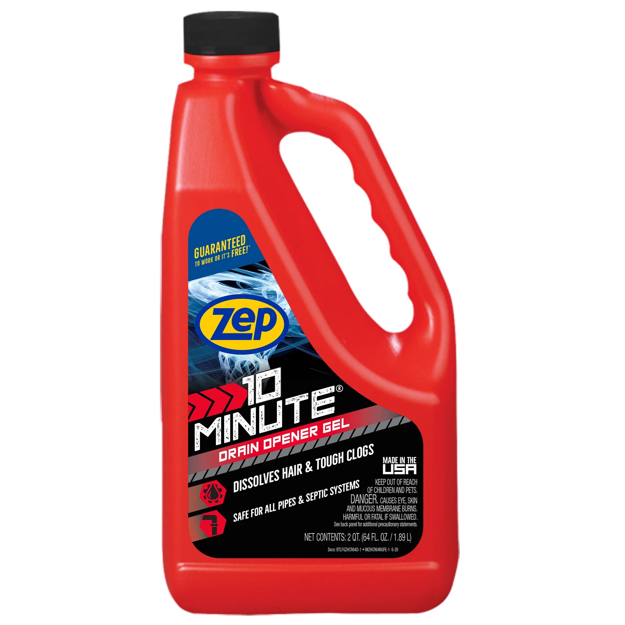 10 Minute Drain Opener Gel - 64 Oz. - Commercial Strength, Fast Acting and Safe For All Pipes - Versa Solutions, LLC