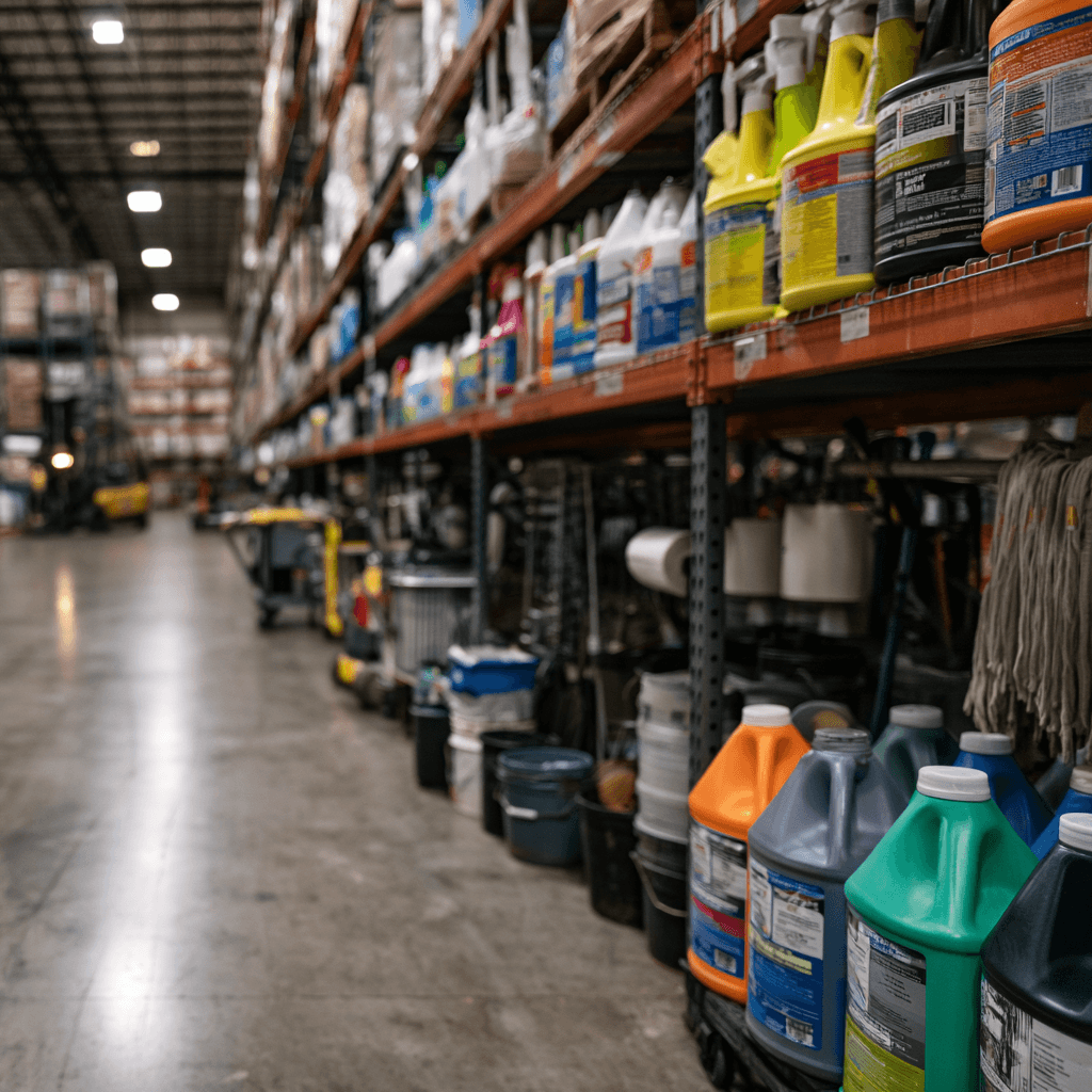 Janitorial supplies icon