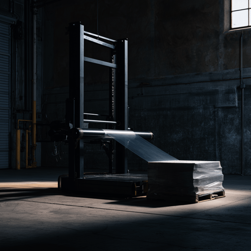 Pallet wrapping machine