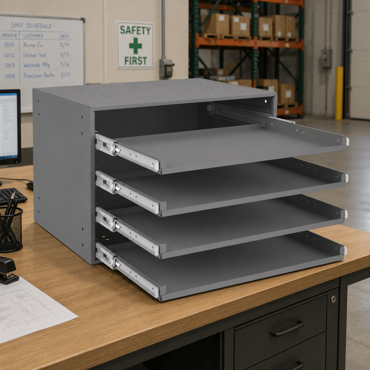 Shelving and racks for bulk storage